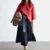 T-shirt in maglia mista mohair
