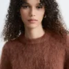 T-shirt in maglia mista mohair