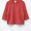 T-shirt in maglia mista mohair