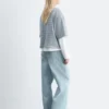 T-shirt oversize a righe in cotone