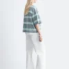 T-shirt oversize a righe in cotone