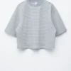 T-shirt oversize a righe in cotone