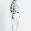 T-shirt oversize a righe in cotone