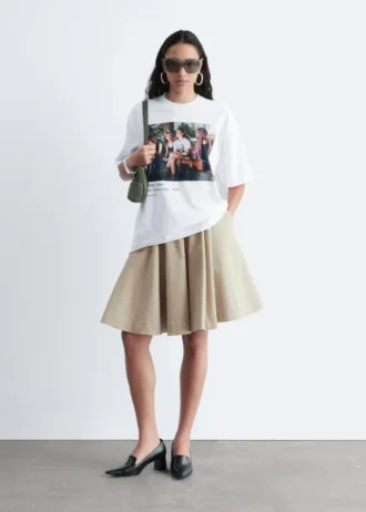 T-shirt oversize con stampa