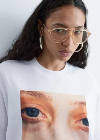 T-shirt oversize con stampa