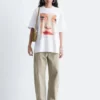 T-shirt oversize con stampa