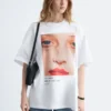 T-shirt oversize con stampa