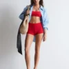 Shorts da bikini a vita alta