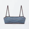 Top a fascia a costine per il Bikini