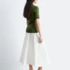 Top a maglia a coste