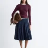 Top a maniche lunghe in cotone
