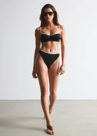 Slip bikini a vita alta
