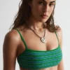 Top bikini a righe