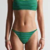 Top bikini a righe