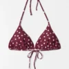 Top bikini a triangolo con scollo all’americana