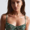 Top bikini con ferretto e fiocco