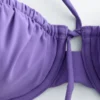 Top bikini con ferretto e fiocco