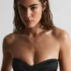 Top bikini con ruches