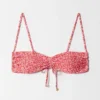 Top bikini con ruches