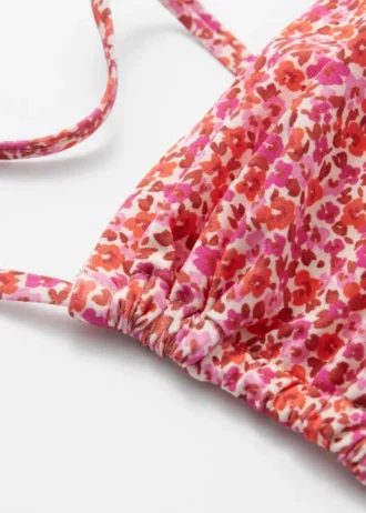 Top bikini con ruches