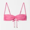 Top bikini con ruches