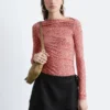 Top floreale con ruches