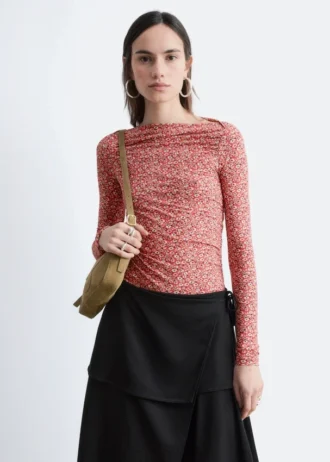 Top floreale con ruches