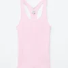 Top in cotone con scollo a vogatore