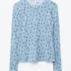 Top in jersey a maniche lunghe