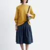 Top in jersey a maniche lunghe