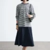 Top in jersey a maniche lunghe