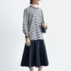 Top in jersey a maniche lunghe