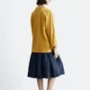 Top in jersey a maniche lunghe