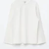 Top in jersey a maniche lunghe