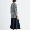 Top in jersey a maniche lunghe