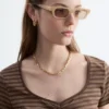 Top in jersey con ruches sul busto
