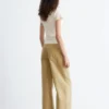 Top in jersey con ruches sul busto