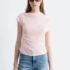 Top in jersey drappeggiato
