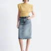 Top in jersey drappeggiato