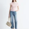 Top in jersey drappeggiato