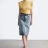 Top in jersey drappeggiato