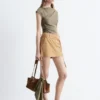 Top in jersey drappeggiato
