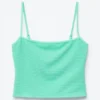 Top tankini con scollo quadrato