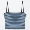 Top tankini corto con scollo quadrato