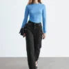 Top trasparente in maglia fine