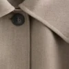 Trench in lana con cintura