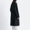 Trench in lana con cintura
