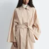 Trench oversize gessato