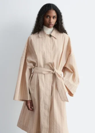 Trench oversize gessato