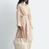Trench oversize gessato